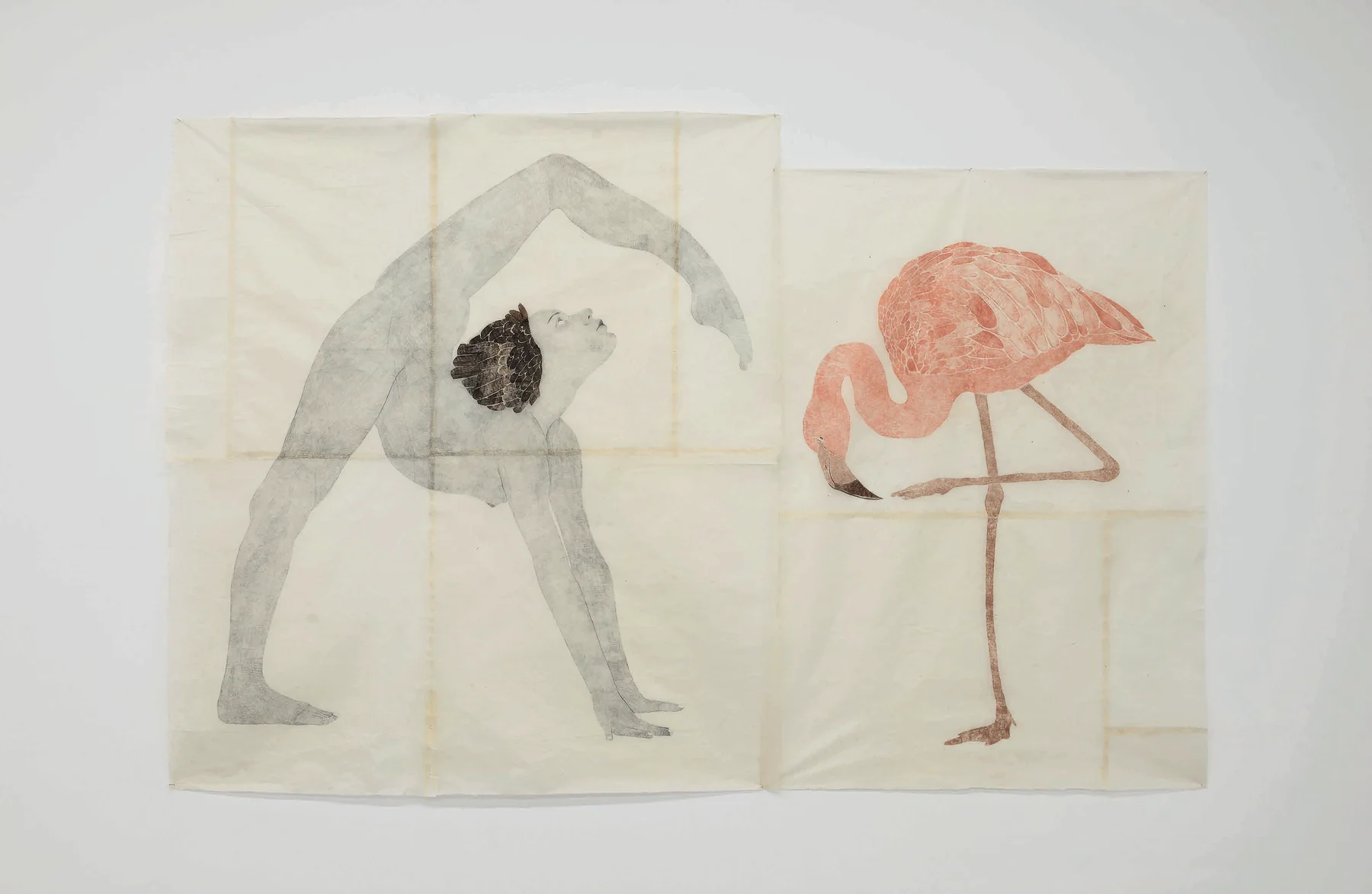 Self-Portrait in a Flamingo Pose, 2023