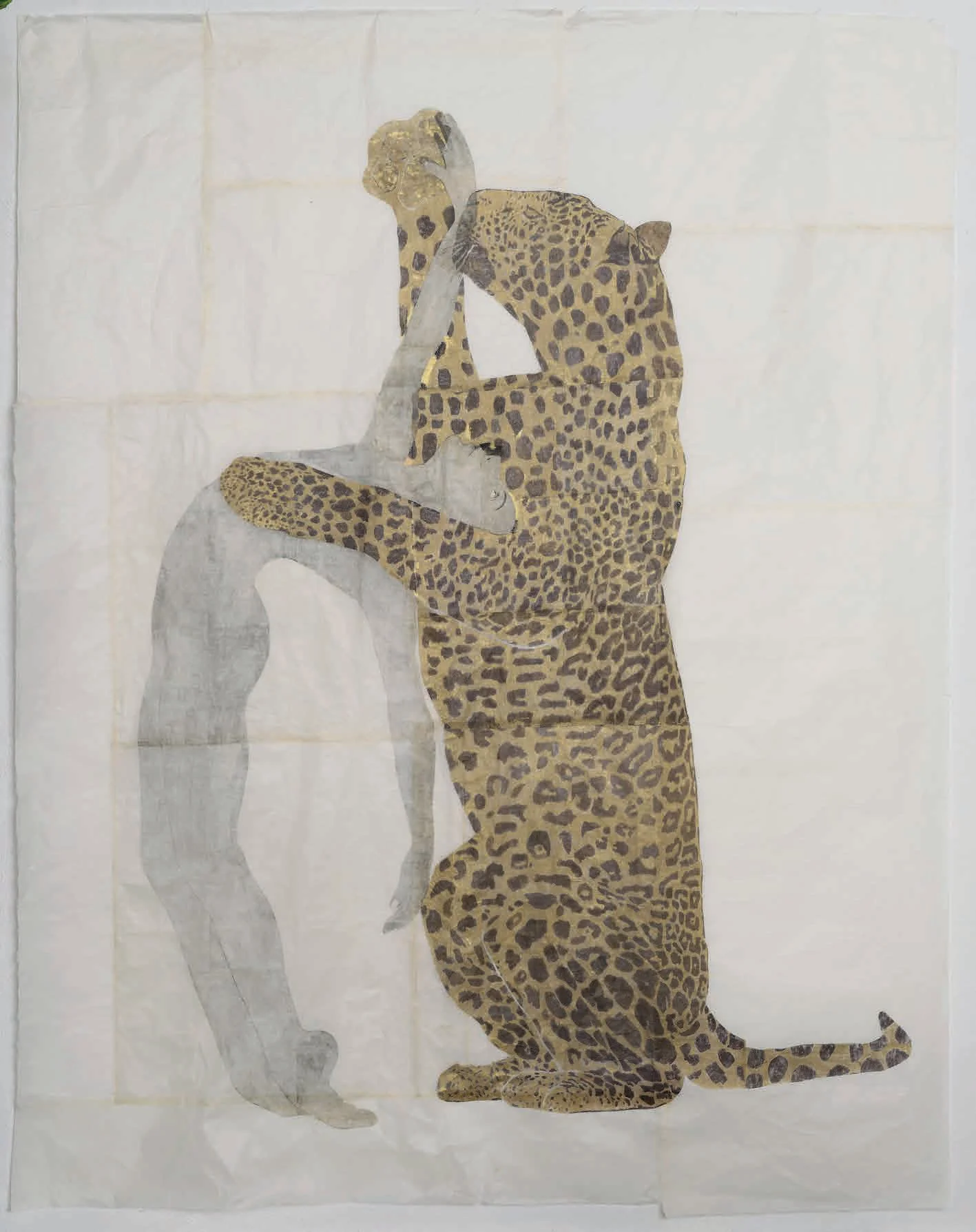 Self-Portrait as Saint Olivia Pouring on Jaguar, 2024